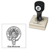 Clan Buchanan Wappen Wood Briefmarke Gummistempel (Stempel)