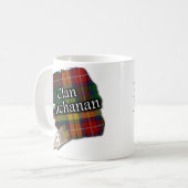 Clan-Buchanantartan-Farben-Bürsten-Schalen-Tasse Kaffeetasse (Vorderseite Links)