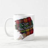 Clan-Buchanantartan-Farben-Bürsten-Schalen-Tasse Kaffeetasse (Links)