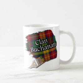 Clan-Buchanantartan-Farben-Bürsten-Schalen-Tasse Kaffeetasse