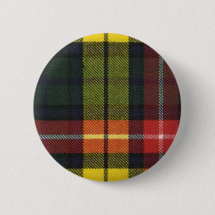 Clan-Buchanantartan-Knopf Button