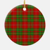 Clan Burnett Ancient Abzeichen Tartan Kariert Keramik Ornament (Hinten)