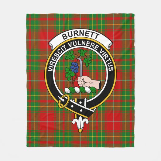 Clan Burnett Ancient Tartan Kariert Fleecedecke (Vorderseite)