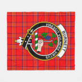Clan Burnett Modern Tartan Kariert Fleecedecke (Vorderseite (Horizontal))