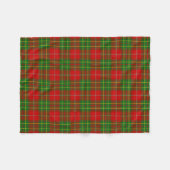 Clan Burnett Tartan Kariert Fleecedecke (Vorderseite (Horizontal))