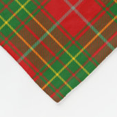 Clan Burnett Tartan Kariert Fleecedecke (Ecke)