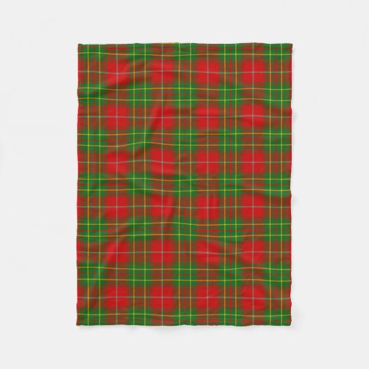 Clan Burnett Tartan Kariert Fleecedecke (Vorderseite)