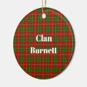 Clan Burnett Tartan Keramik Ornament (Links)