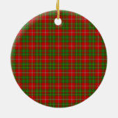 Clan Burnett Tartan Keramik Ornament (Hinten)
