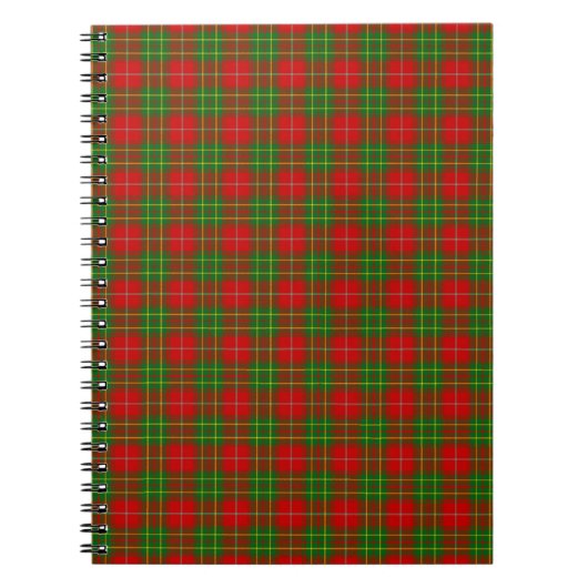 Clan Burnett Tartan Notizblock (Vorderseite)