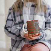 Clan Burnett Wappen Abzeichen & Tartan Kaffeetasse