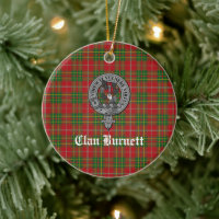 Clan Burnett Wappen Abzeichen & Tartan