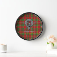 Clan Burnett Wappen Abzeichen & Tartan