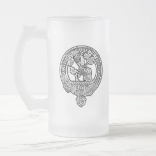 Clan Burnett Wappen Mattglas Bierglas (Links)