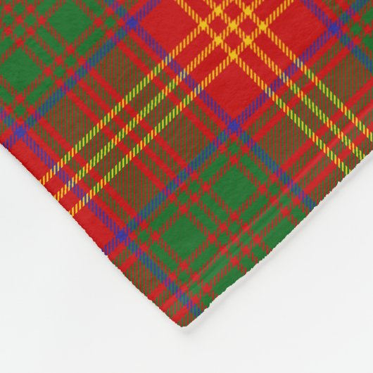 Clan Burns Tartan Kariert Fleecedecke (Ecke)