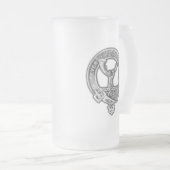 Clan Burns Wappen Mattglas Bierglas (VorderseiteRechts)