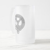 Clan Burns Wappen Mattglas Bierglas (Vorderseite Links)