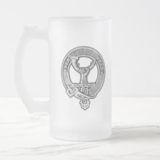 Clan Burns Wappen Mattglas Bierglas (Links)