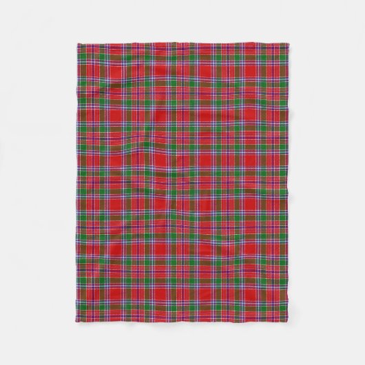 Clan Burrell Tartan Kariert Fleecedecke (Vorderseite)