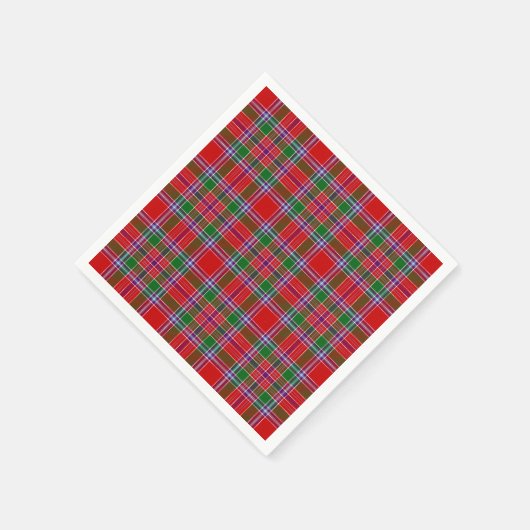 Clan Burrell Tartan Serviette (Ecke)