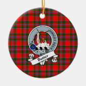 Clan Butter Abzeichen Tartan Kariert Keramik Ornament (Vorne)