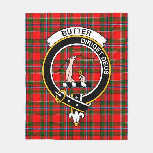 Clan Butter Tartan Kariert Fleecedecke (Vorderseite)