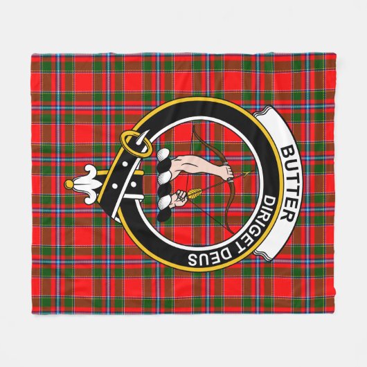Clan Butter Tartan Kariert Fleecedecke (Vorderseite (Horizontal))