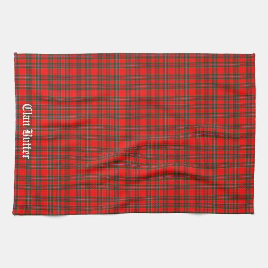 Clan Butter Tartan Personalisiert Geschirrtuch (Horizontal)