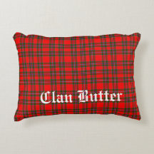 Clan Butter Tartan und benutzerdefinierter Text