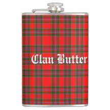 Clan Butter Tartan und benutzerdefinierter Text