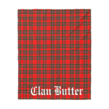 Clan Butter Tartan und benutzerdefinierter Text