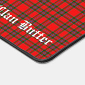 Clan Butter Tartan und benutzerdefinierter Text Schreibtischunterlage (Ecke)
