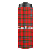 Clan Butter Tartan und benutzerdefinierter Text
