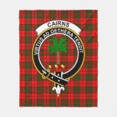 Clan CairnsTartan Kariert Fleecedecke (Vorderseite)