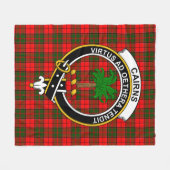 Clan CairnsTartan Kariert Fleecedecke (Vorderseite (Horizontal))