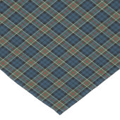 Clan Calhoun Navy Blue und Green Scottish Tartan Kurzer Tischläufer (Ecke)