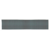 Clan Calhoun Navy Blue und Green Scottish Tartan Kurzer Tischläufer (Horizontal)