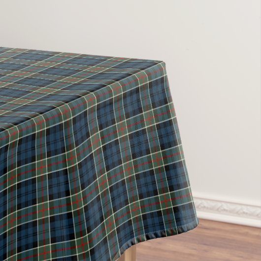 Clan Calhoun Navy Blue und Green Scottish Tartan Tischdecke (Beispiel)
