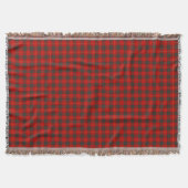 Clan Cameron Bright Red Tartan Decke (Vorderseite)