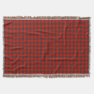 Clan Cameron Bright Red Tartan Decke