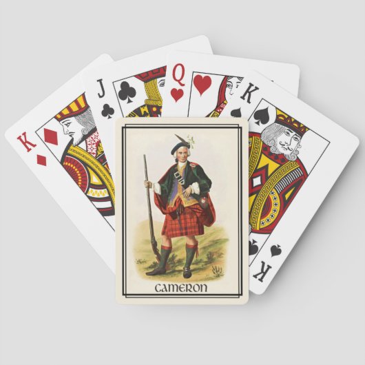 Clan Cameron Classic Schottland Spielkarten (Rückseite)
