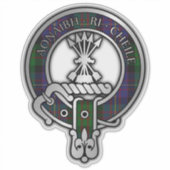 Clan Cameron Erracht Tartan Wappen Sticker (Vorderseite)