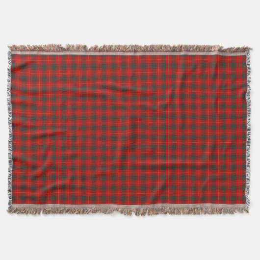 Clan Cameron Helles Rot Tartan Decke (Vorderseite)
