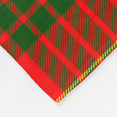 Clan Cameron Modern Tartan Kariert Fleecedecke (Ecke)
