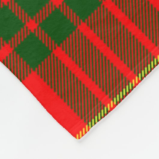 Clan Cameron Modern Tartan Kariert Fleecedecke (Ecke)