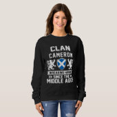Clan CAMERON schottische Familie Schottland Mutter Sweatshirt (Vorne ganz)