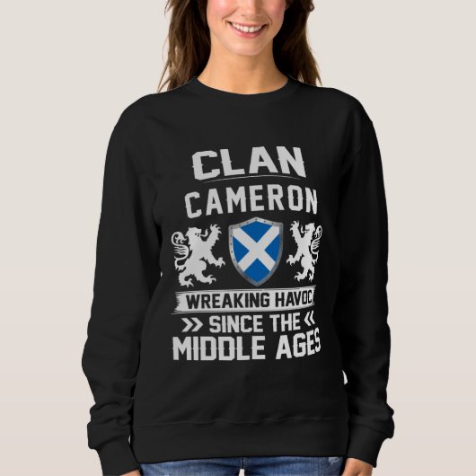 Clan CAMERON schottische Familie Schottland Mutter Sweatshirt (Vorderseite)