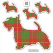 Clan Cameron Scottie Aufkleber (Vorderseite)