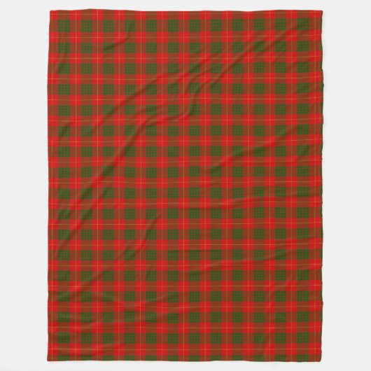Clan Cameron Scottish Tartan Kariertes Muster Fleecedecke (Vorderseite)