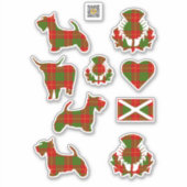 Clan Cameron Tartan Aufkleber (Vorderseite)